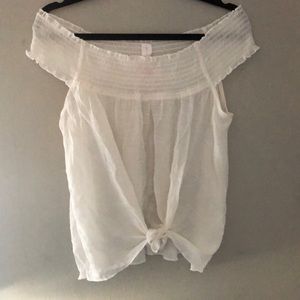 White summer top